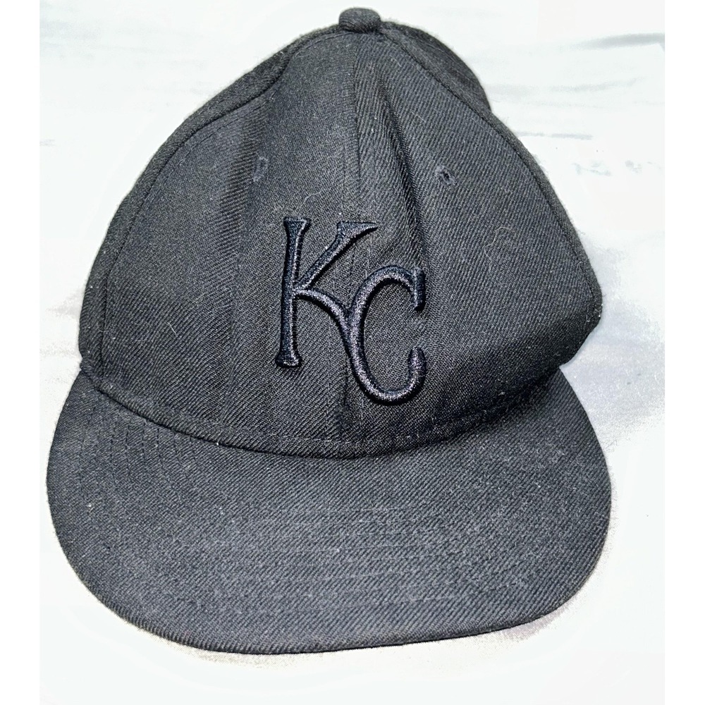 Kansas City Royals Hat Cap Snap Back One Size Black MLB Baseball New Era Mens